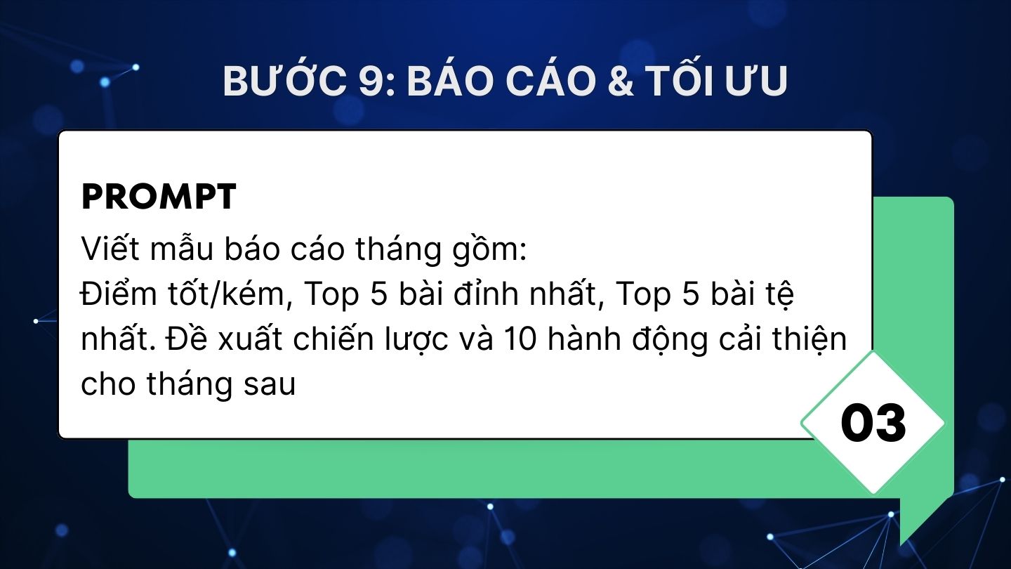 Tối ưu fanpage bằng AI bước 9