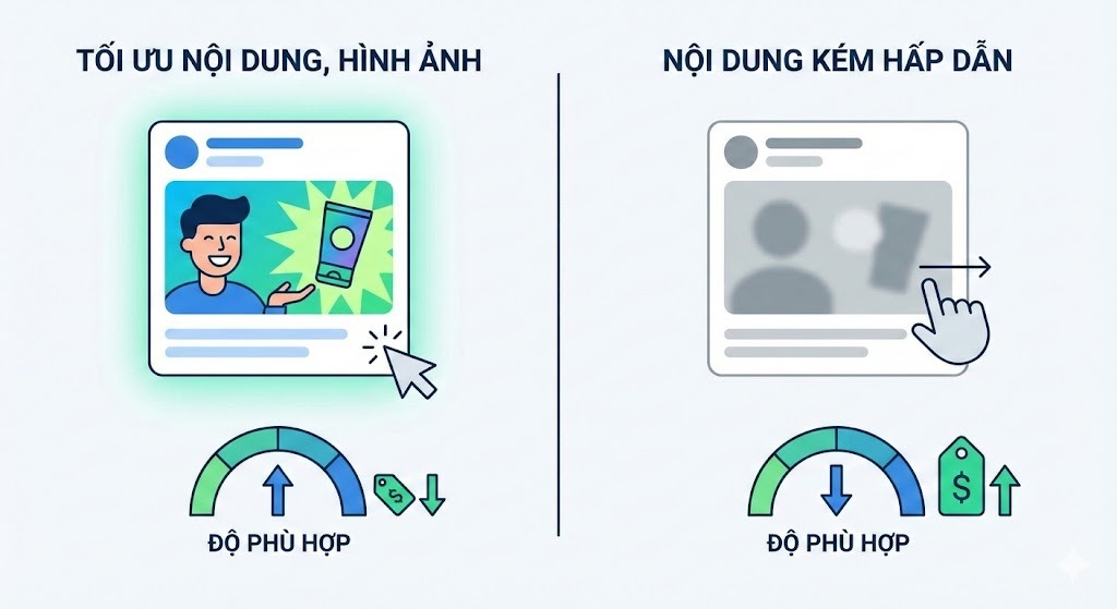 Tối ưu nội dung, hình ảnh quảng cáo